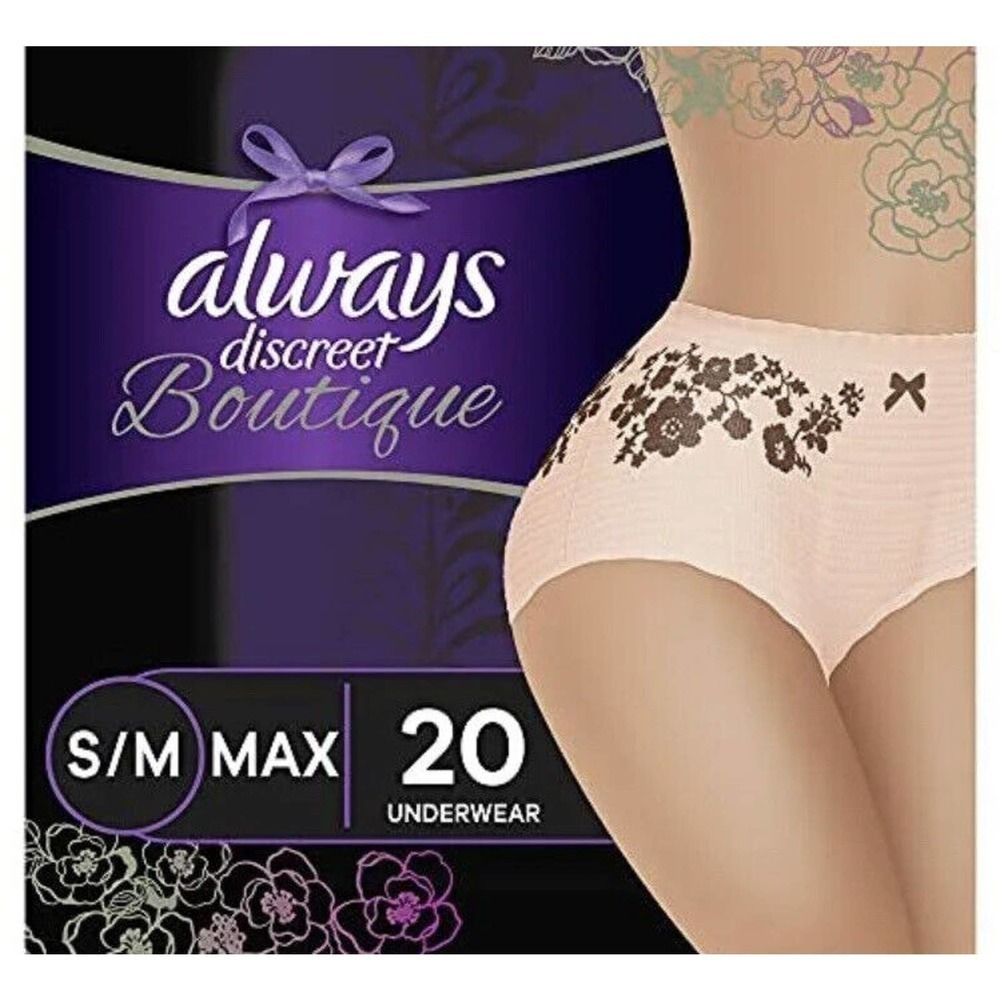 - Always Discreet Boutique High Rise Incontinence, 20 Count - Picture 2 of 9
